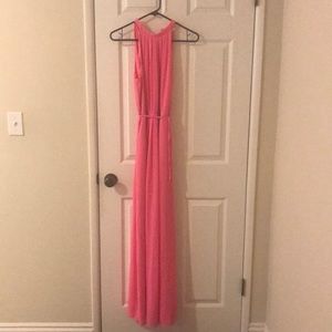 Ted Baker Geha pink maxi dress
